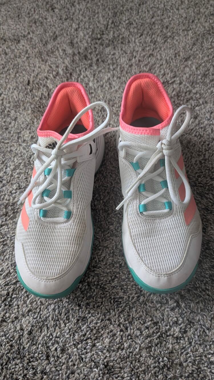 Adidas Pink, White & Teal Athletic Bottoms – Size 3.5Y
